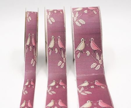 Valentinsliebesvögel Jacquardband_AI-KN